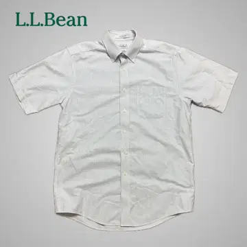 반팔 버튼 다운 스트라이프 셔츠 L.L.Bean/엘엘빈 XL