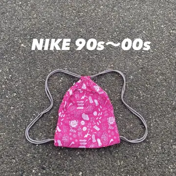 90~00s 나이키 고차로고 냅색 y2k 스트릿 핑크