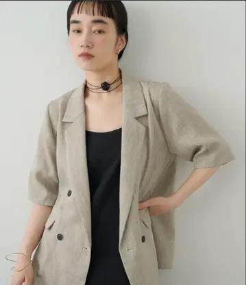 Omekashi 하프 슬리브 자켓
