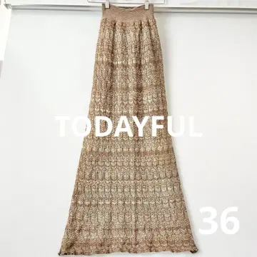 투데이풀 todayful 레이스 펜슬 롱 스커트