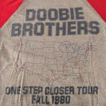 80's DOOBIE BROTHERS 빈티지 프린트 티셔츠