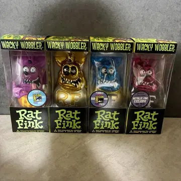 Rat Fink Wacky Wobbler 피규어 4종 세트