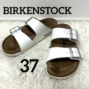 BIRKENSTOCK 샌들 37 애리조나 화이트 가죽