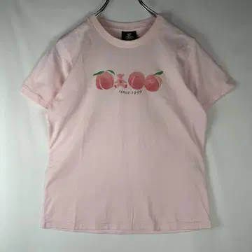 윌슨 로고 라메 프린트 티셔츠 EST.1914 블루 M