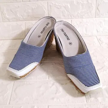 no name 마린 보더 웨지솔 슬립온
