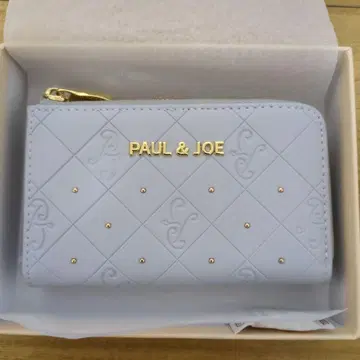 미사용 PAUL & JOE ACCESSORIES 라이트 블루 카드 케이스