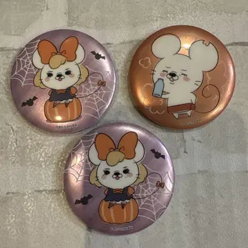 이름 없는 쥐 애니메이션 복권 캔뱃지 3개