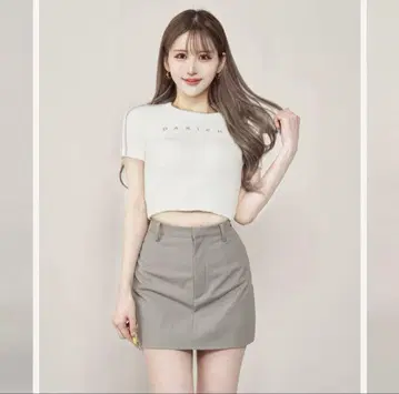 Darich 라인 파일 니트 탑