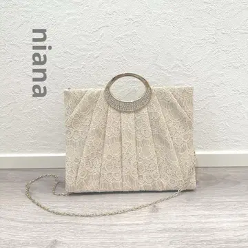niana 레이스 스퀘어 핸드백
