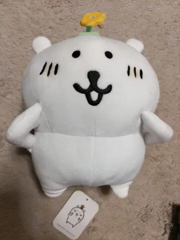 농담곰 한국판 NONGDOMGOM 봉제 인형 머리 위에 꽃
