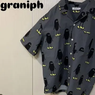 graniph 반팔 셔츠 그레이