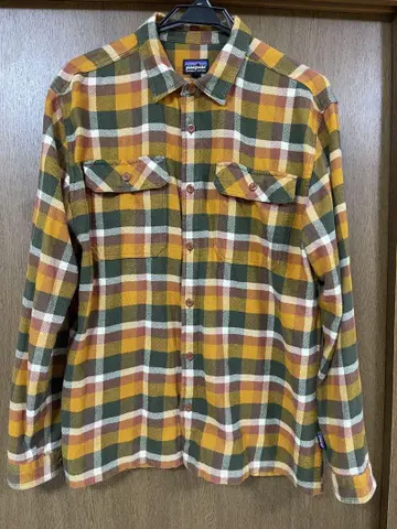 파타고니아 롱 슬리브 피요르드 플란넬 셔츠 L 체크