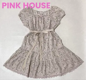PINKHOUSE/핑크하우스 프릴 꽃무늬 원피스 장미