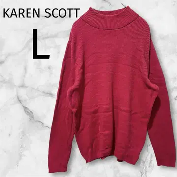 KAREN SCOTT 빨간색 [L] 보틀넥 스웨터 니트 레드 가을/겨울
