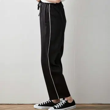 루스쿠 홀리데이 릴랙스 새틴 라인 팬츠 여성 블랙 M
