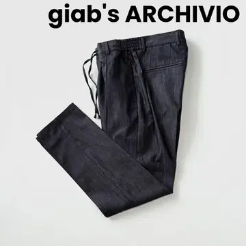 giabs 자브스 마사초 영구 크리즈 테크노 데님 팬츠