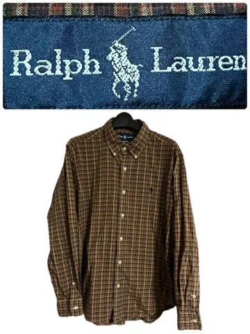90s Ralph Lauren 랄프 체크 셔츠 빅 classic