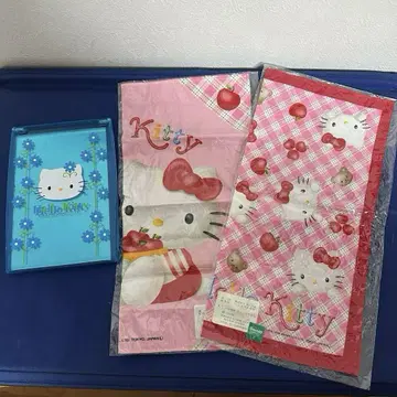 산리오 헬로키티 접이식 거울 손수건 3개 세트 헤이세이 레트로
