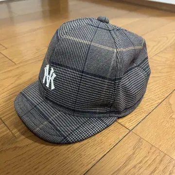 RACAL 체크 무늬 NY 로고 야구 모자 심판 모자