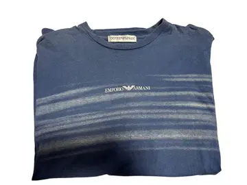 Emporio Armani 스트라이프 티셔츠 파랑