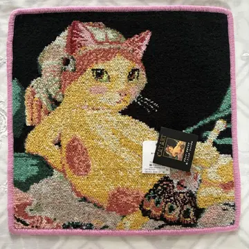 타월 손수건 셔닐 직조 CAT ART 캣 아트 슈 야마모토