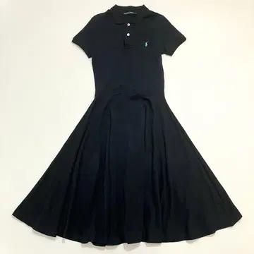Ralph Lauren 랄프 로렌 롱 폴로 원피스 블랙