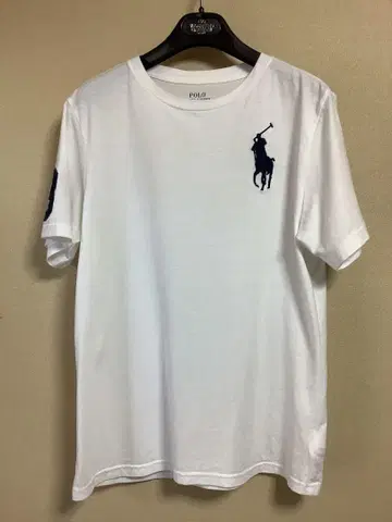 폴로 랄프로렌 빅 포니 로고 티셔츠 화이트 L