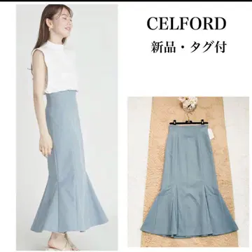 CELFORD 셀포드 블루 머메이드 롱 스커트 36