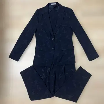 ZARA 자라 네이비 카모플라쥬 수트 셋업 상의 M 하의 L