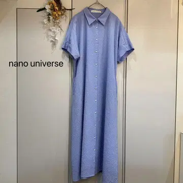 nano universe 라이트 블루 셔츠 원피스