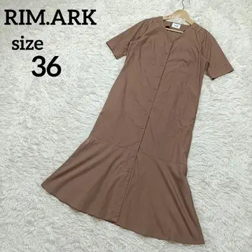 림 아크 RIM ARK 셔츠 원피스 반팔 머메이드 사이즈 36