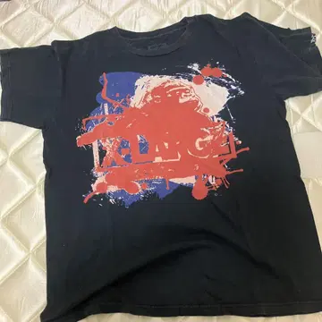 X-LARGE 블랙 티셔츠 그래픽 프린트