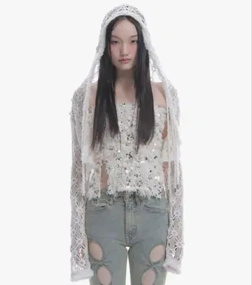 더레드스레드 S 레이스 후드티 플라워