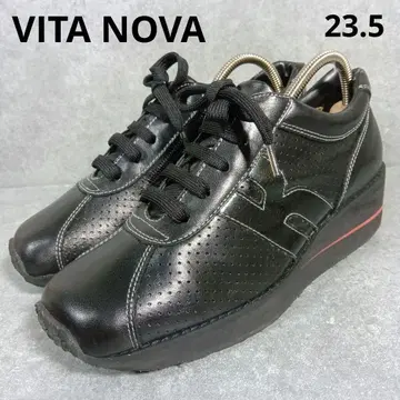 VITA NOVA 컴포트 슈즈 웨지솔 사이드 지퍼 23.5