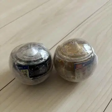 쇼와 레트로 미니어처 룰렛식 오미쿠지 기구 2개 세트 금과 파랑