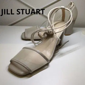 JILL STUART 레이스업 샌들 베이지 메쉬 24