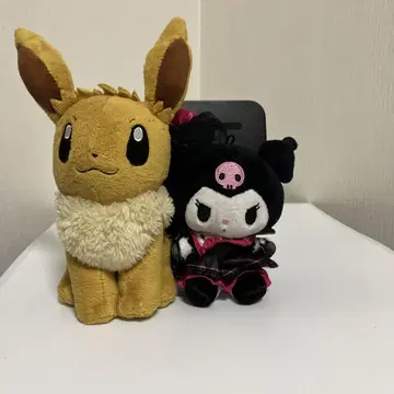 이브이 쿠로미 봉제 인형 2종 세트