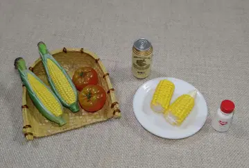 리멘트 미니어처 옥수수, 토마토 세트