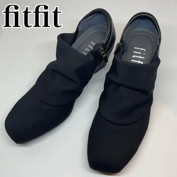 fitfit 핏핏 부티 지퍼 블랙 검정 웨지