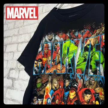 MARVEL 마블 아메리칸 코믹스 올스타 티셔츠 빅 프린트