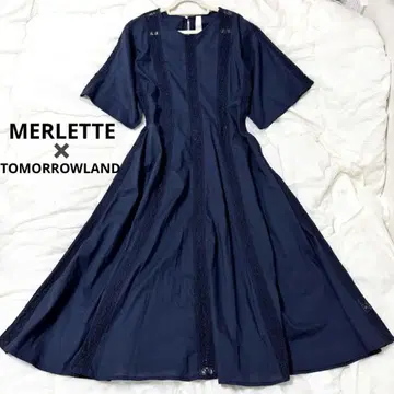 MERLETTE TOMORROWLAND 별주 A 라인 원피스 반팔