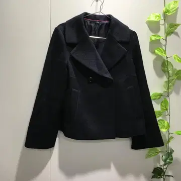 라핀 블루 자켓 울 혼방 숏 기장 네이비 계열 M