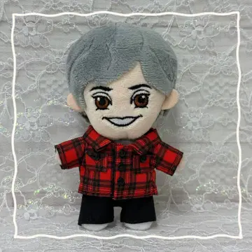 도리보 누이 다나카 키 코디 의류 빨간색 체크 코디