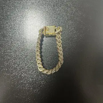 골드 뜨개질 팔찌 20cm 39g