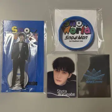 SnowMan SnowWorld 아크릴 스탠드 러버 밴드 와타나베 쇼타