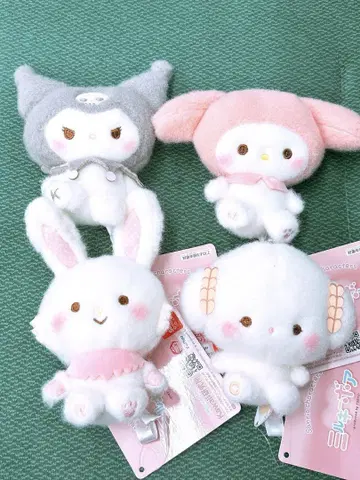 산리오 캐릭터 밀키 보아 마스코트 4종 세트 봉제 인형