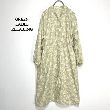 GREEN LABEL RELAXING 꽃무늬 원피스 셔츠 원피스