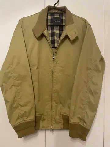 BEAMS 베이지 지퍼 업 블루종 도리자 자켓 바라쿠타 맥그리거