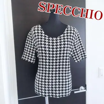 SPECCHIO 스페치오 사이즈 40 블랙 화이트 플리츠 가공