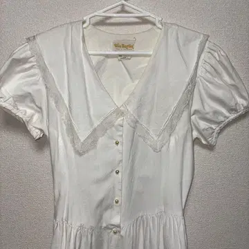 빈티지 구제 의류 Bee Darling 퍼프 슬리브 원피스 80s